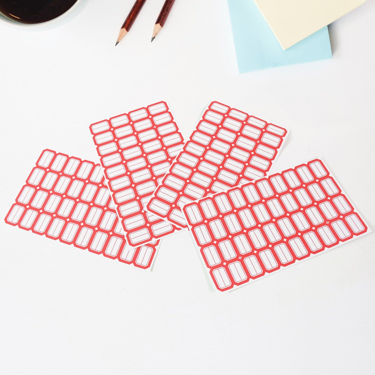 Multipurpose Writable Blank Label Sticker Sheets (1 Sheet)