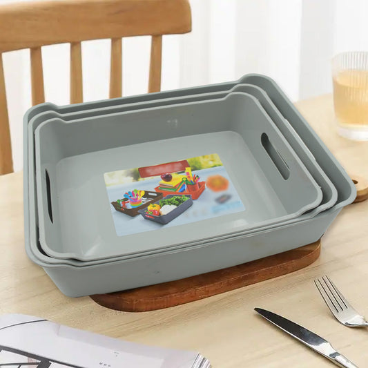 Multi Purpose Tray, Cosmetics, Stationary Set of 3