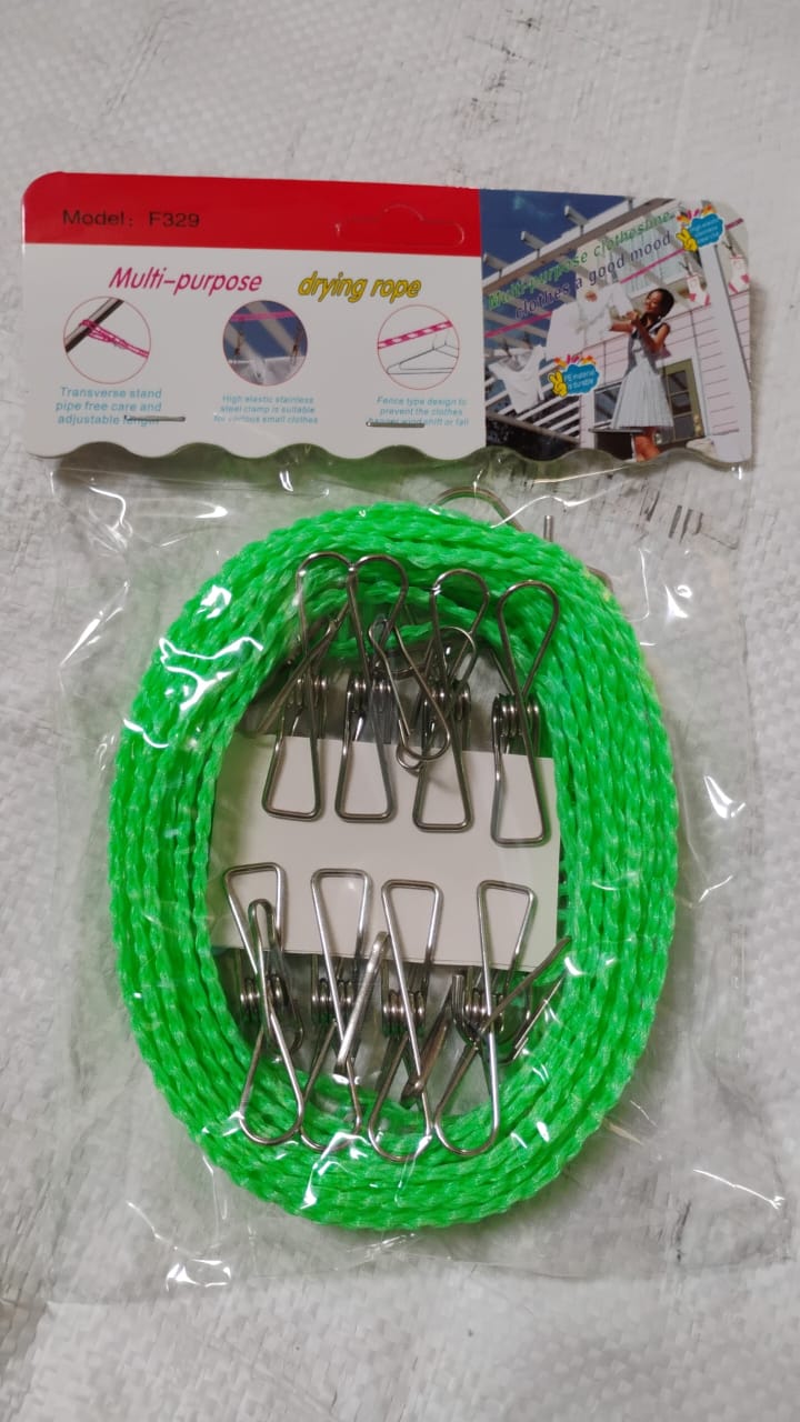 Stainless Steel Clothes pegs with One Rope
