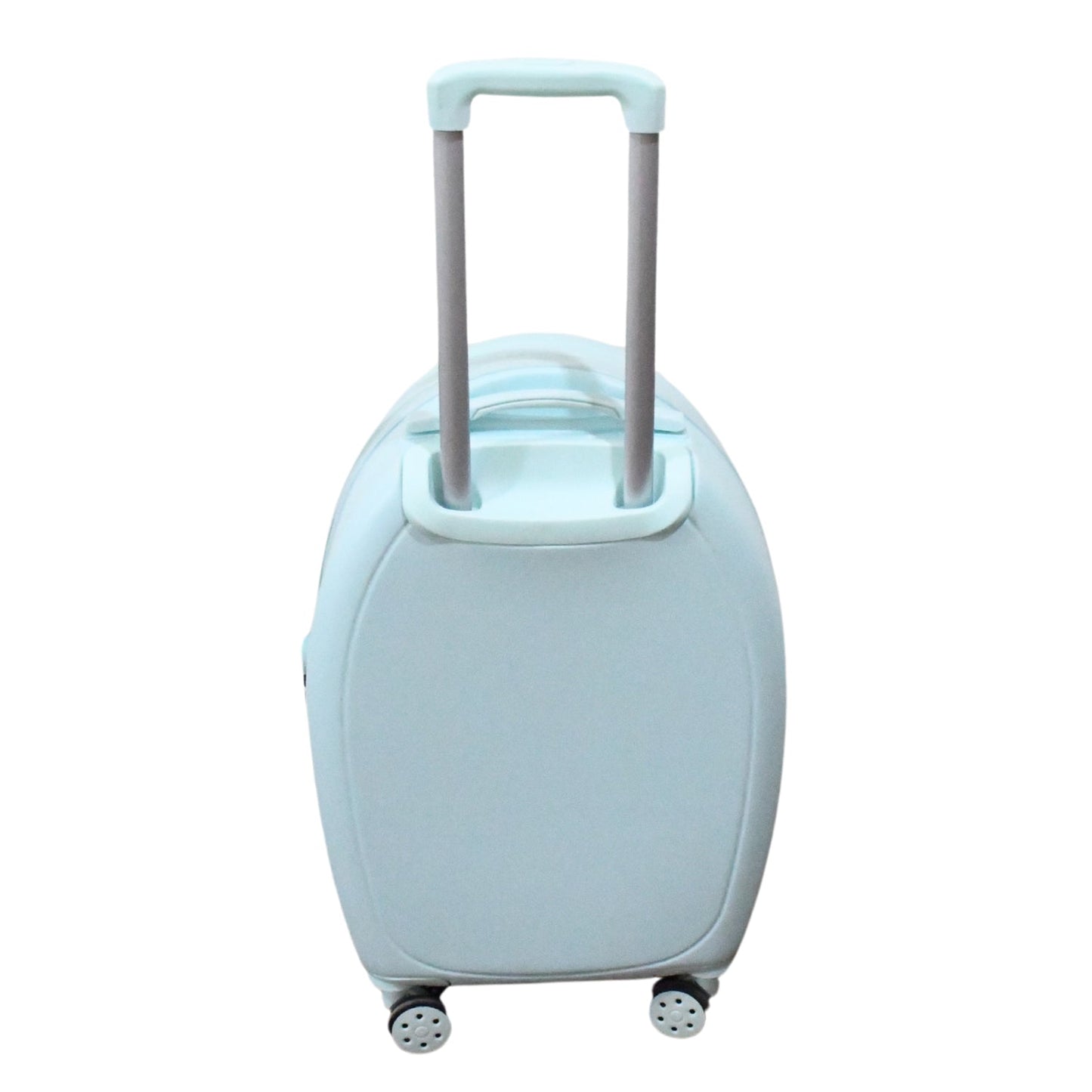 17849 Suitcase For Kids, Girls Green Small Cabin Hard Cover Holiday Carry On Trolley with Extendable Handle, Children's Luggage, Trolley Rolling Luggage for Toddlers Men Woman (Mix Color)