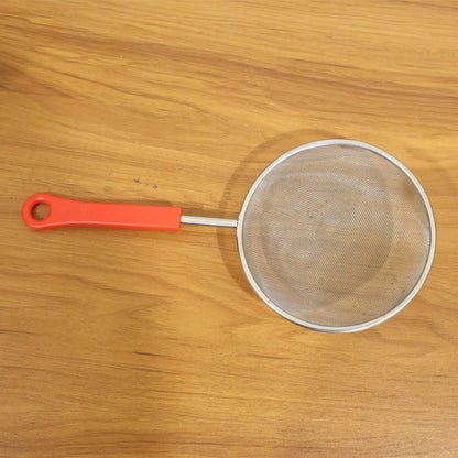 B-Grade Big Size Fine Mesh Kitchen Strainer with Strong Handle Grip (1 Pc)