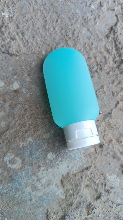Small Plastic Travel Bottle Set (1 Pc / 60 ML Approx / Mix Color)