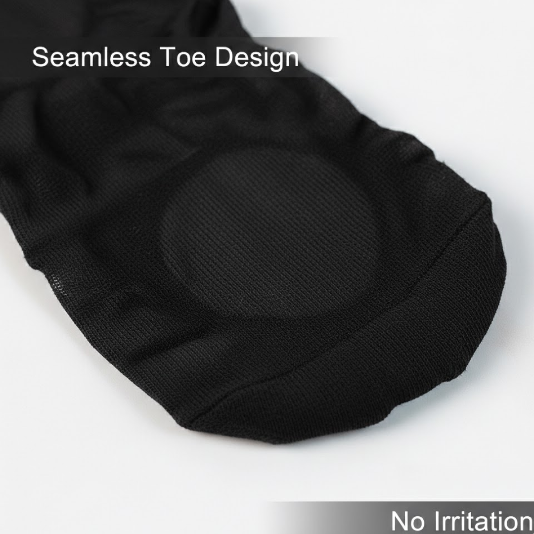 No-Show Liner Socks with Anti-Slip Heel Grip  (1 Pair)