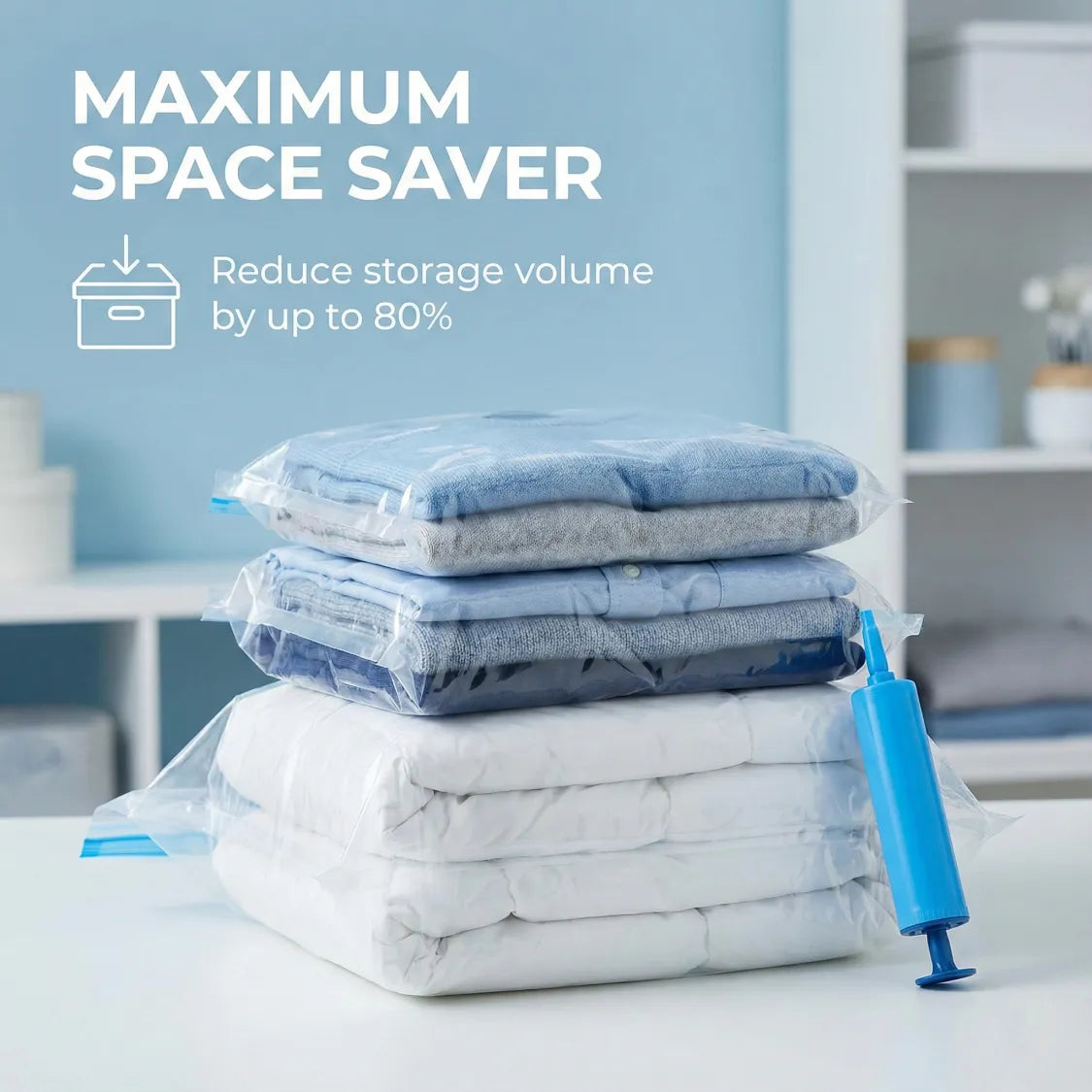 Vacuum Storage Bags, Compression Bags (5 Pcs Set)