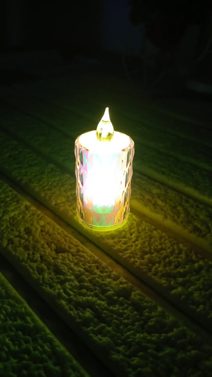 24 Pc Flameless and Smokeless Decorative Melting Candles LED Tea Light, Diwali