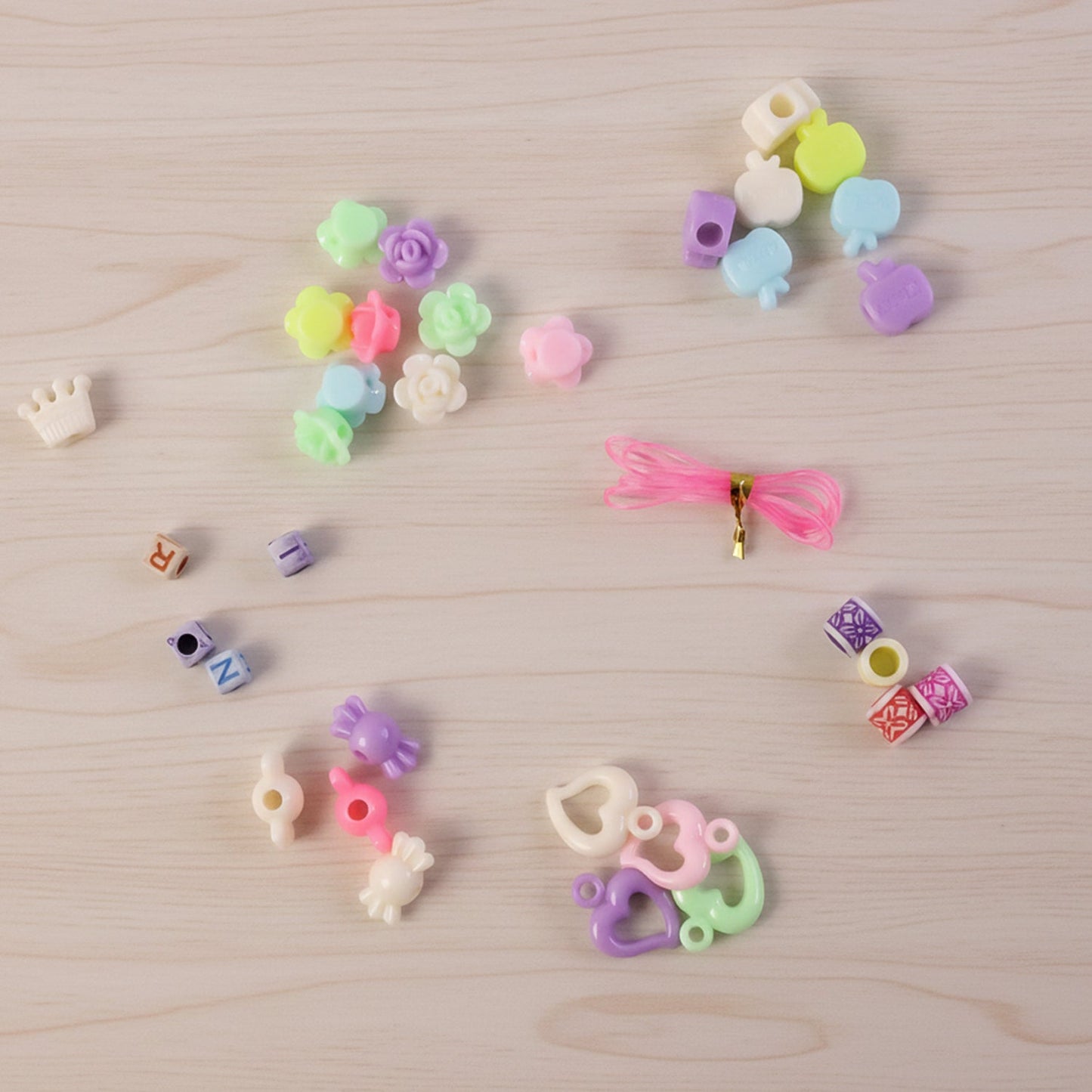 DIY Kids Creative Beads Jewellery Making Kit (1 Set)