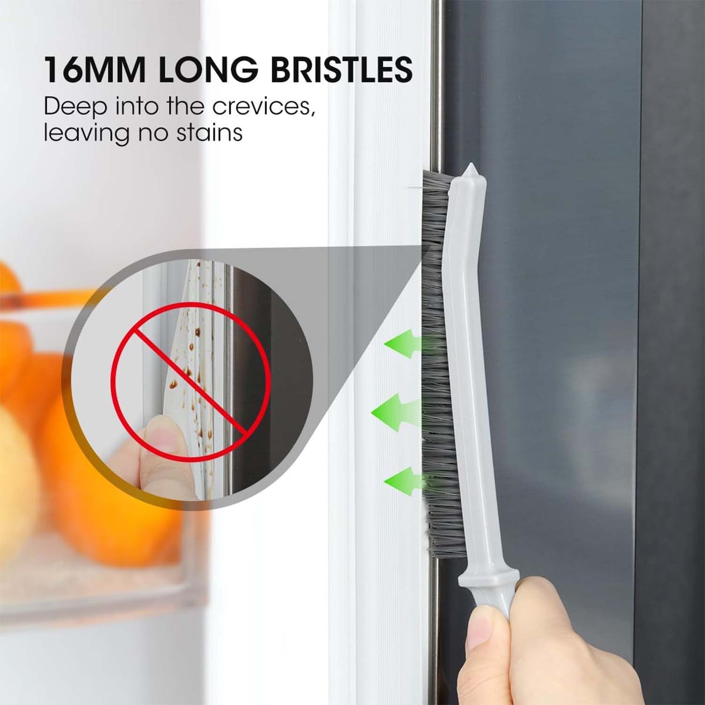Long Handle Corner Cleaning Brush (2 Pc Set)