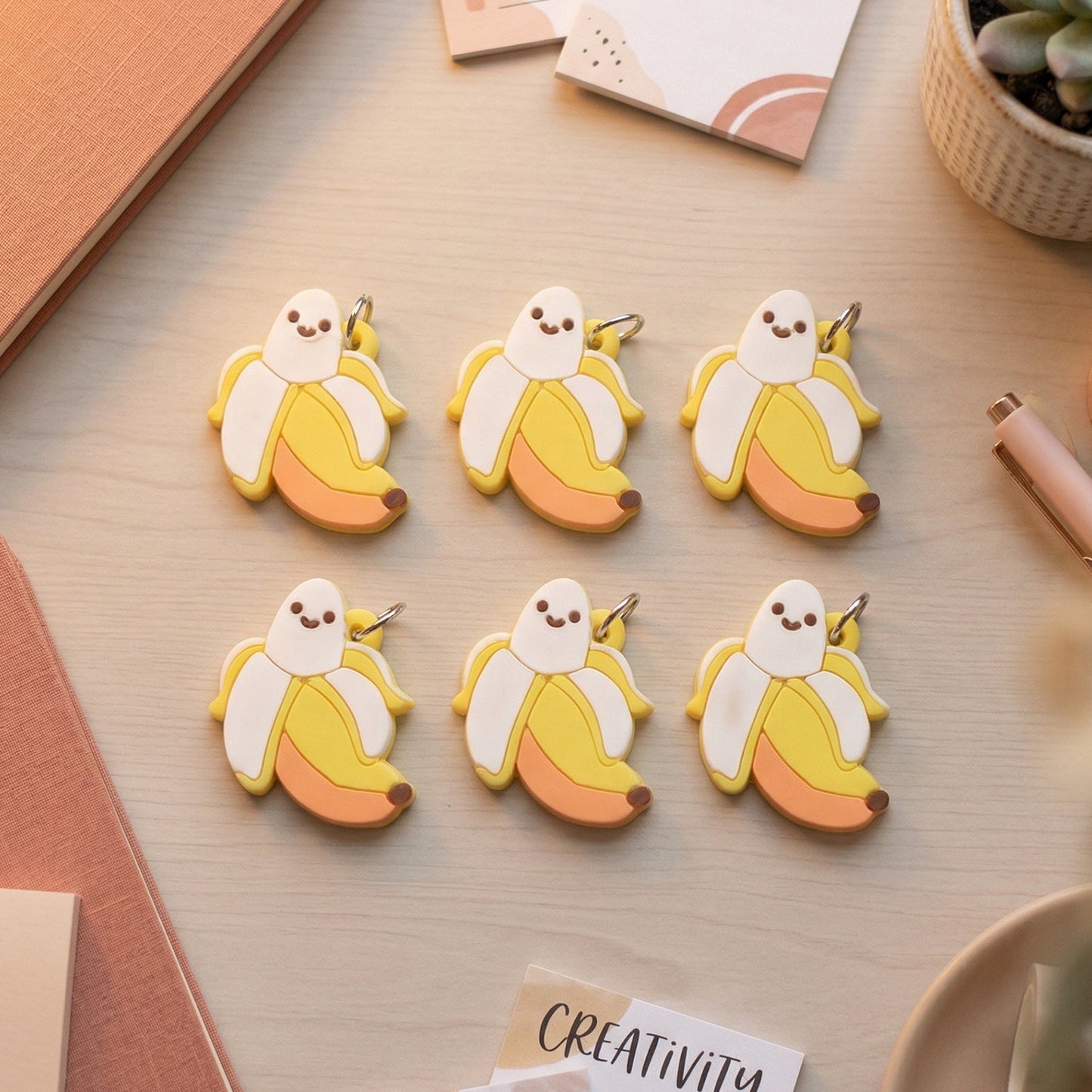 Banana Keychain Set