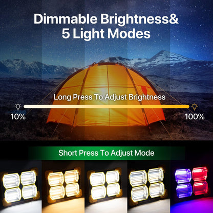 High Power Solar LED Flood Light (1 Pc, 2400mAh)