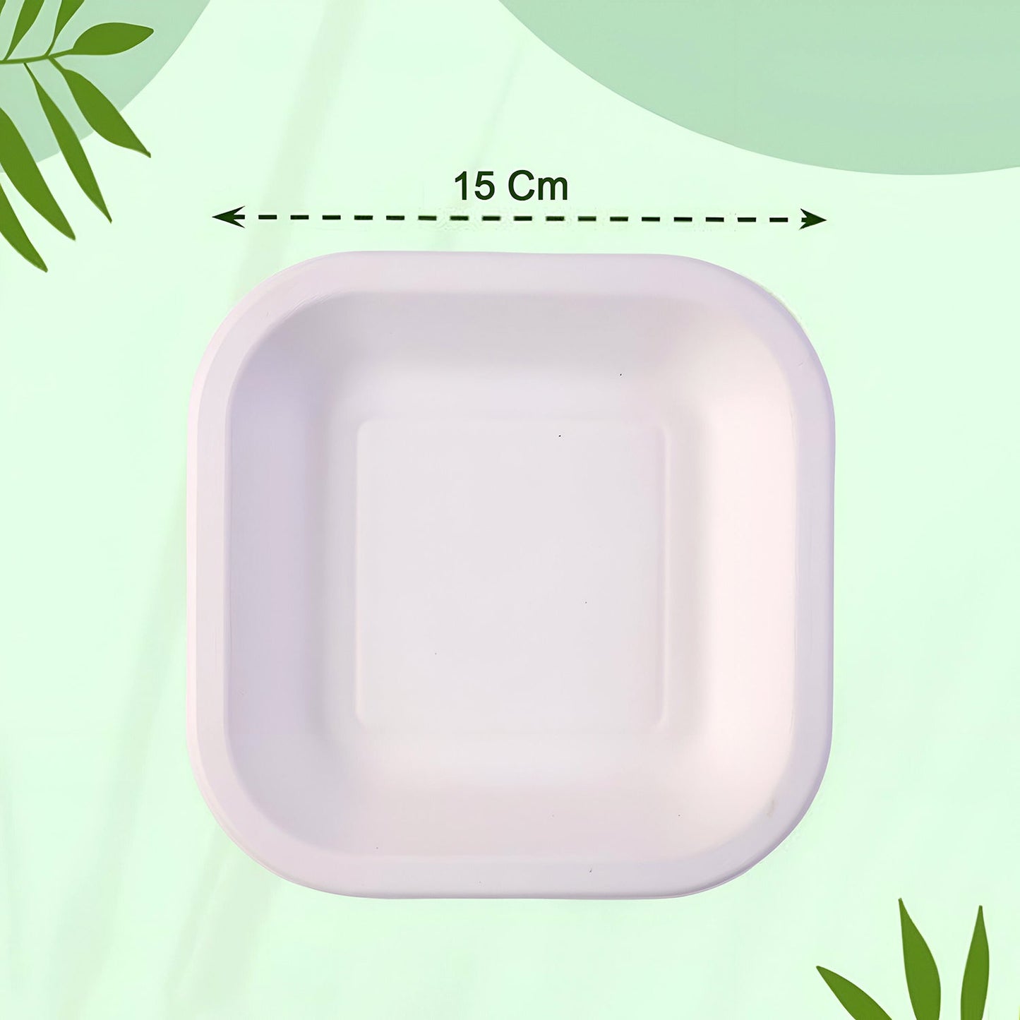 Disposable Square Food Serving Tray Set (10 Pc)