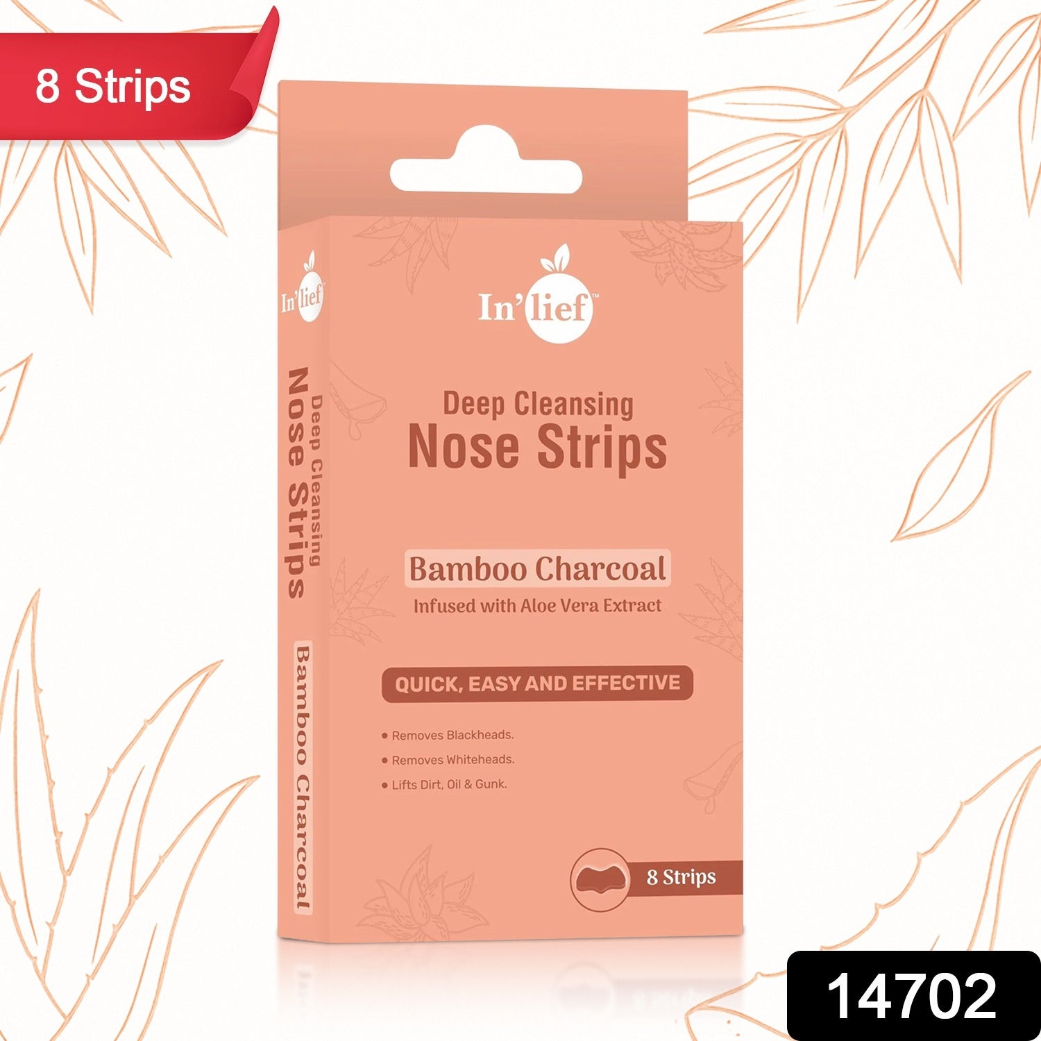 In’lief Bamboo Charcoal Blackhead Removal Nose Mask