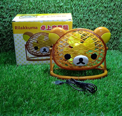 Stylish & Silent: Teddy Bear USB Fan for Any Space – Adjustable Cooling!