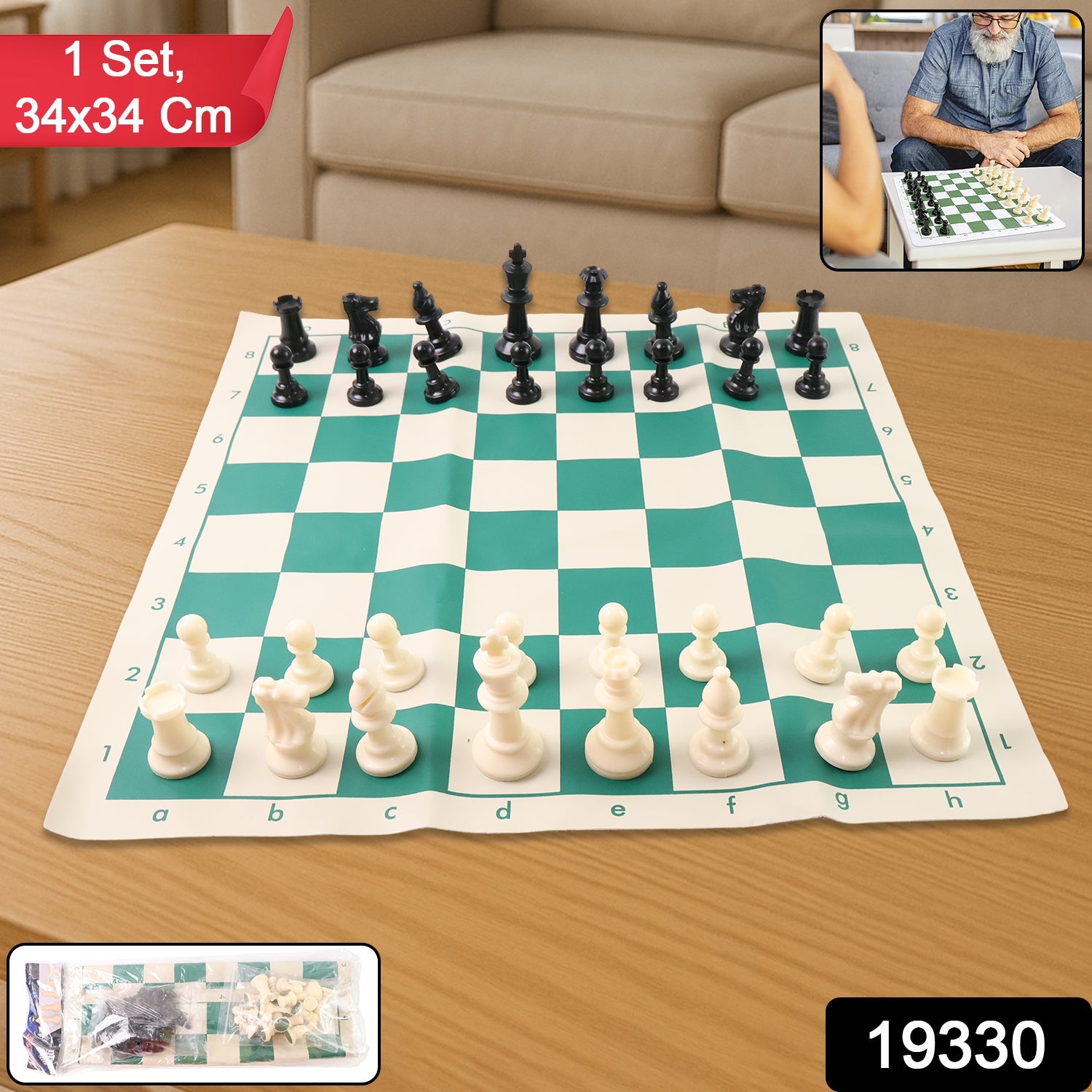 Foldable Pocket Chess Set