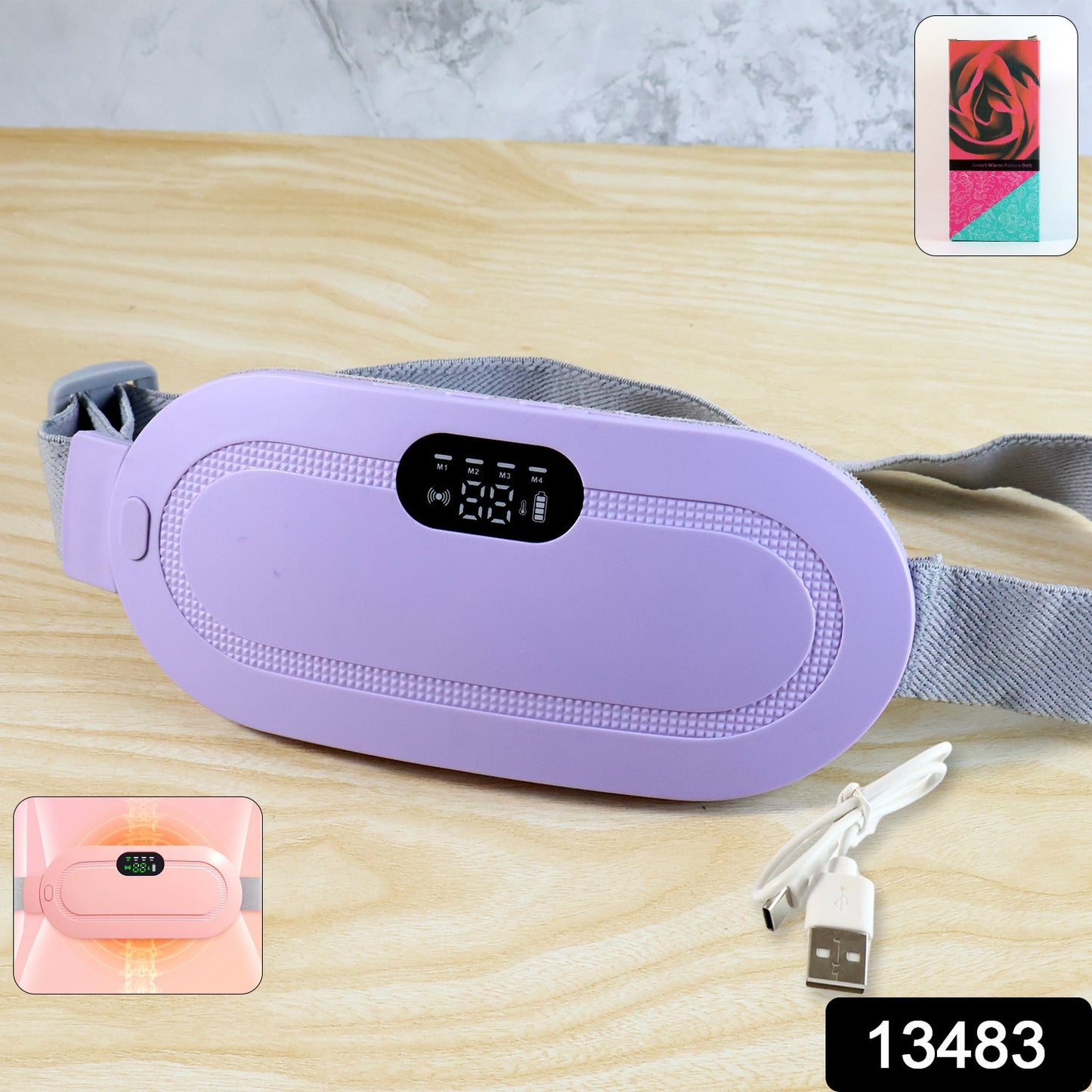 Rechargeable Smart Warm Palace Belt (1 Pc)
